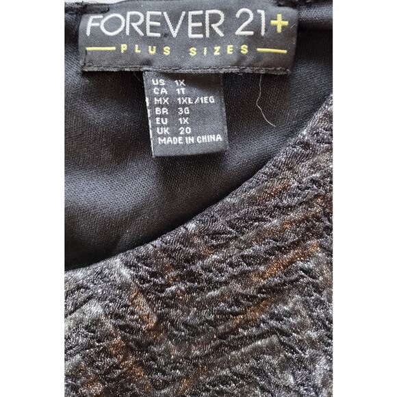 Forever 21 the moon side cutouts metallic sleeveless mini dress size 1X - Picture 6 of 16